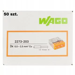 Rýchlospojky Wago 0,5-2,5 mm² / 3 100 ks.